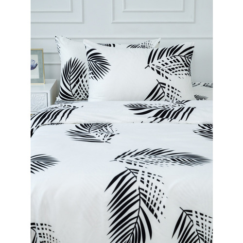 Постельное белье VT из полисатина JH411 2-х сп с евро простыней с наволочками 50/70 фото 9