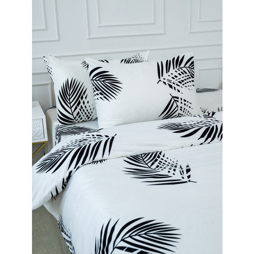 Постельное белье VT из полисатина JH411 2-х сп с евро простыней с наволочками 50/70 фото 6