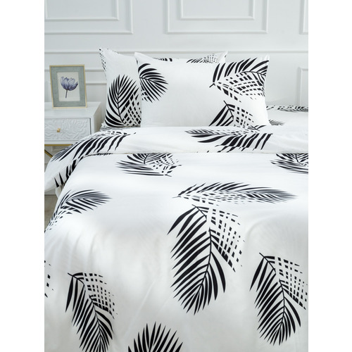 Постельное белье VT из полисатина JH411 2-х сп с евро простыней с наволочками 50/70 фото 3