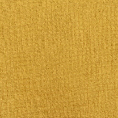 Ткань на отрез муслин гладкокрашеный 140 см цвет горчичный фото 4
