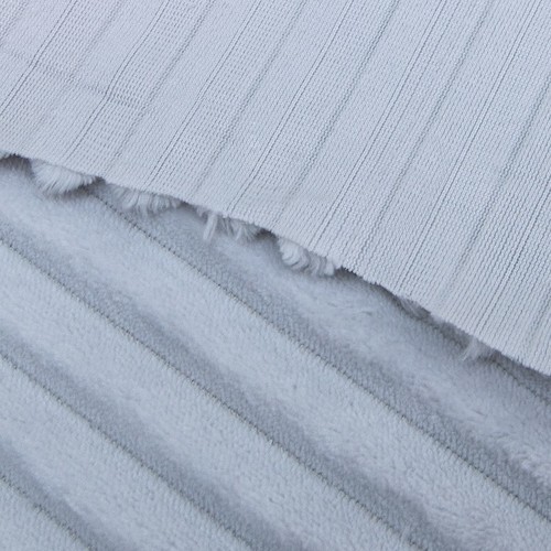 Маломеры Плюш Минки-страйп Польша 160 см цвет серый 0.7 м фото 4