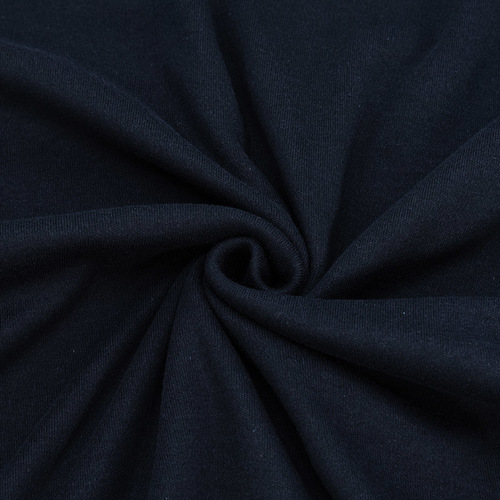 Ткань на отрез интерлок М-1124 цвет темно-синий фото 1