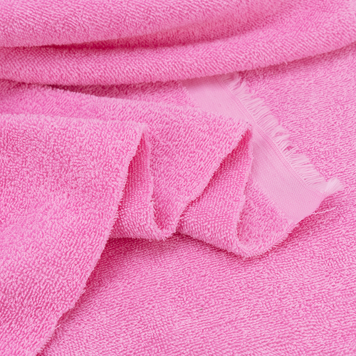 Ткань на отрез махровое полотно 150 см 390 гр/м2 цвет розовый фото 5