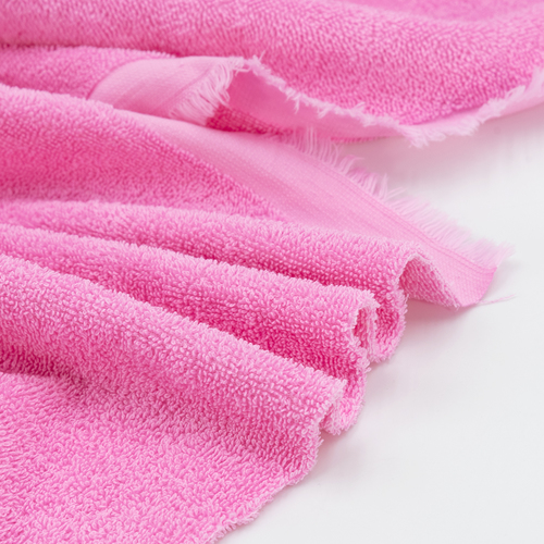 Ткань на отрез махровое полотно 150 см 390 гр/м2 цвет розовый фото 3