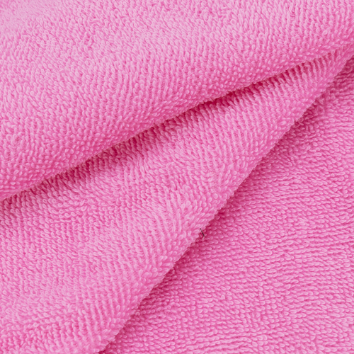 Ткань на отрез махровое полотно 150 см 390 гр/м2 цвет розовый фото 4