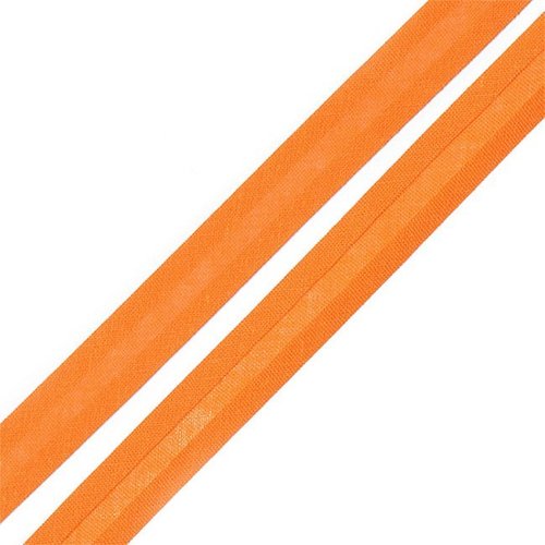 Косая бейка хлопок ширина 15 мм (132 м) цвет 7023 оранжевый фото 1