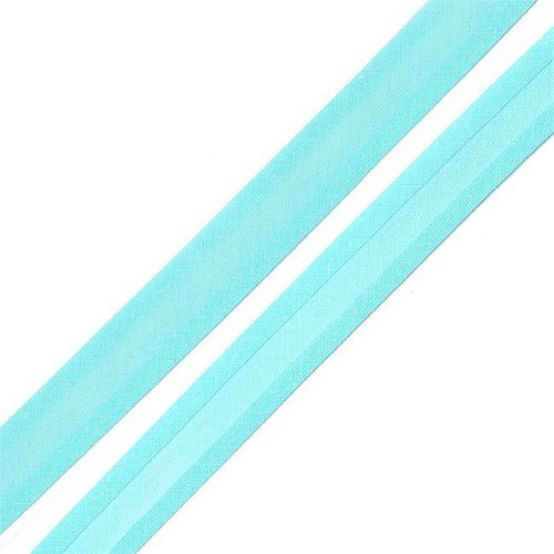 Косая бейка хлопок ширина 15 мм (132 м) цвет 7077 яр-голубой фото 1