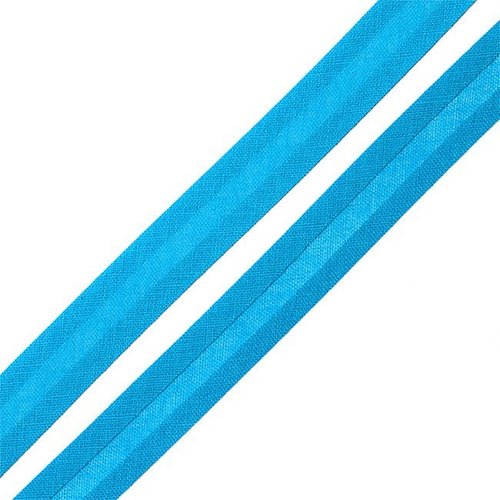 Косая бейка хлопок ширина 15 мм (132 м) цвет 7081 св-синий фото 1