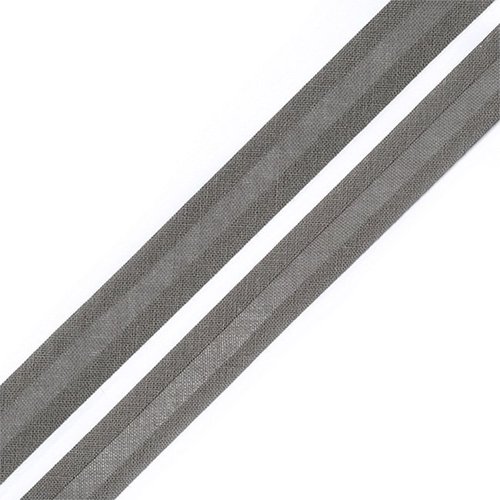 Косая бейка хлопок ширина 15 мм (132 м) цвет 7096 т серый фото 1