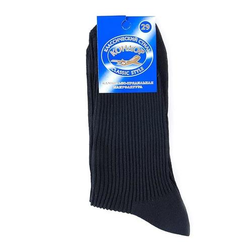 Мужские носки С702 Кондор цвет черный размер 27 фото 1