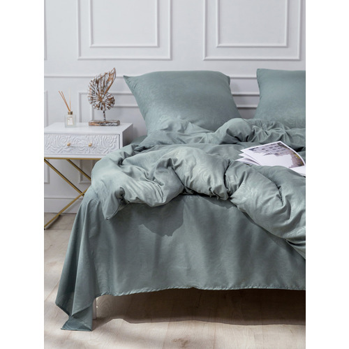 Постельное жаккард 17-4402 2-х сп с евро простыней с наволочками 70/70 фото 14