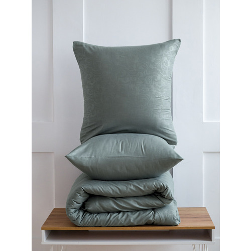 Постельное жаккард 17-4402 2-х сп с евро простыней с наволочками 70/70 фото 8