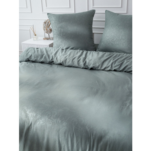 Постельное жаккард 17-4402 2-х сп с евро простыней с наволочками 70/70 фото 7