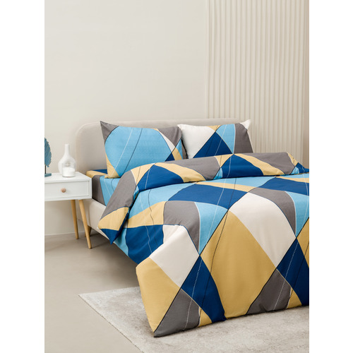 Постельное белье VT из полисатина 4256 2-х сп с евро простыней с наволочками 50/70 фото 6