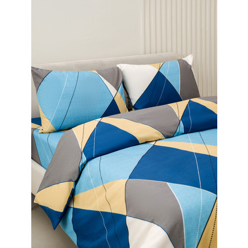 Постельное белье VT из полисатина 4256 2-х сп с евро простыней с наволочками 50/70 фото 5