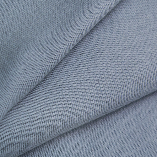 Ткань на отрез кулирка гладкокрашеная В-7332 цвет серый фото 1