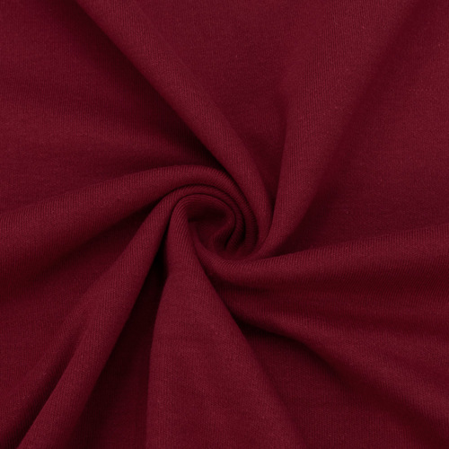 Ткань на отрез интерлок цвет бордовый фото 1