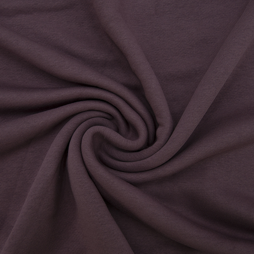 Ткань на отрез футер 3-х нитка диагональный цвет темно-лиловый фото 1