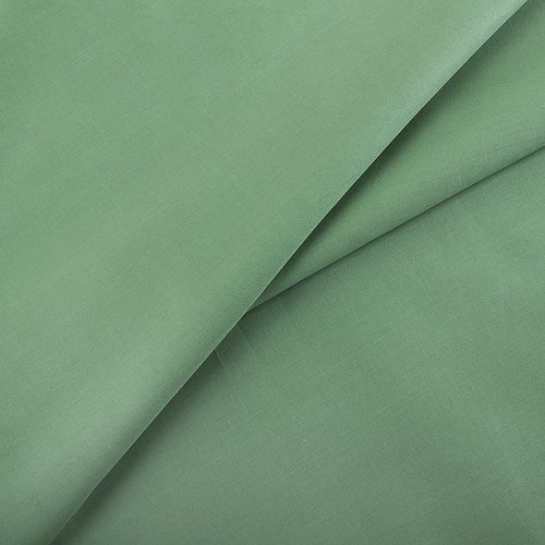 Ткань на отрез сатин гладкокрашеный 250 см 15-6316 цвет зелень фото 3