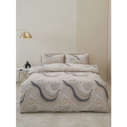 Постельное белье k12970-05 2-х сп с евро простыней с наволочками 50/70 фото 1