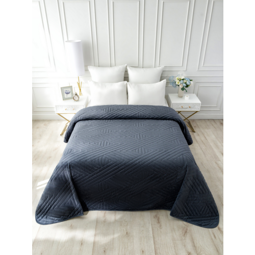 Покрывало VT велюр Crystal 220х240 цвет 433 фото 3