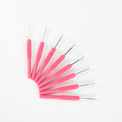 Набор крючков розовая ручка(8шт) фото 1