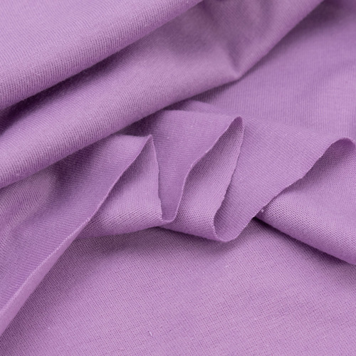 Ткань на отрез кулирка М-3057 цвет лиловый фото 4