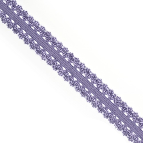 Резинка TBY бельевая ажурная 20мм арт.RB04380S цв.S380 св.фиолетовый 1 метр фото 1
