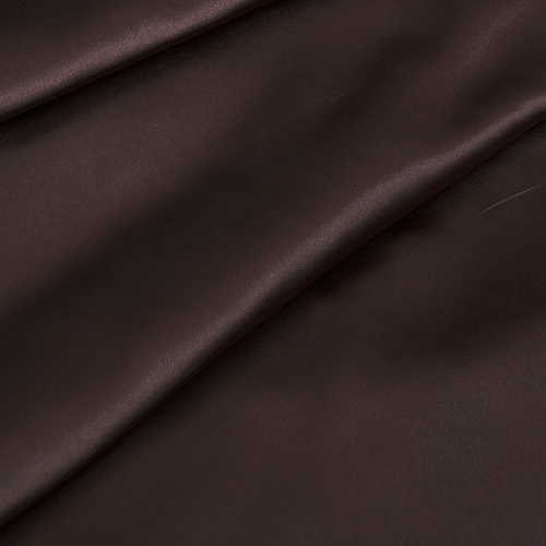 Ткань на отрез шелк искусственный 100% полиэстер 220 см цвет шоколад фото 1