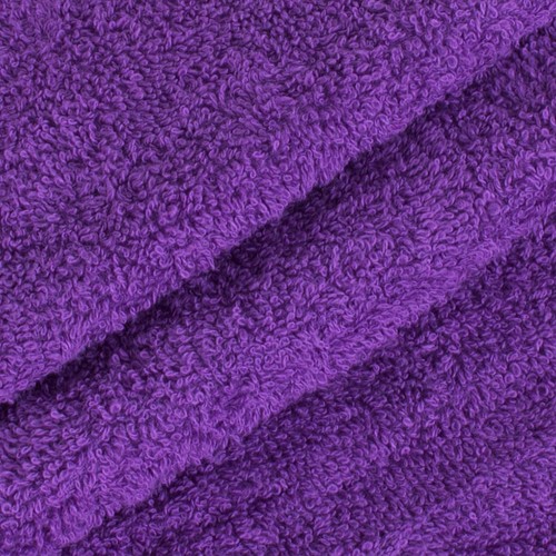 Простынь махровая цвет Темно-фиолетовый 155/200 фото 2