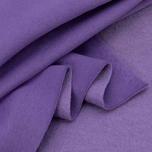 Ткань на отрез футер 3-х нитка начес №105 цвет фиолетовый фото 3