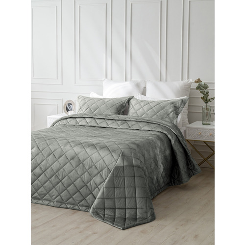 Покрывало VT велюр 260х240 + 2 нав 50х70 цвет 17-4013 фото 7