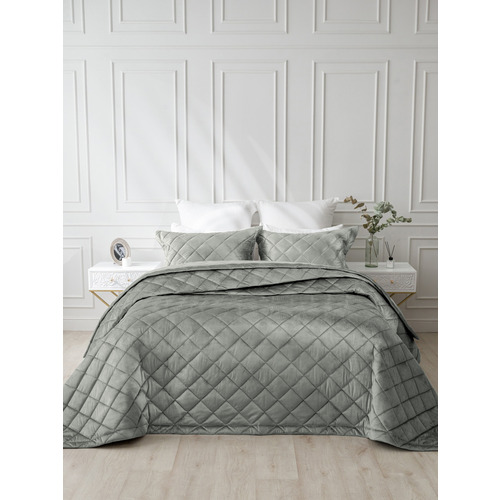 Покрывало VT велюр 260х240 + 2 нав 50х70 цвет 17-4013 фото 8