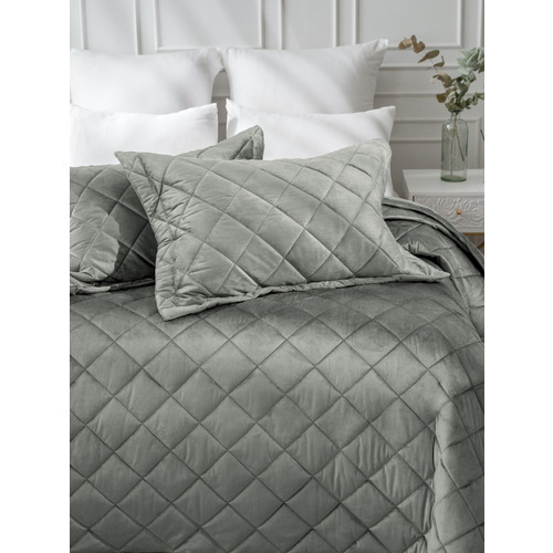 Покрывало VT велюр 260х240 + 2 нав 50х70 цвет 17-4013 фото 5