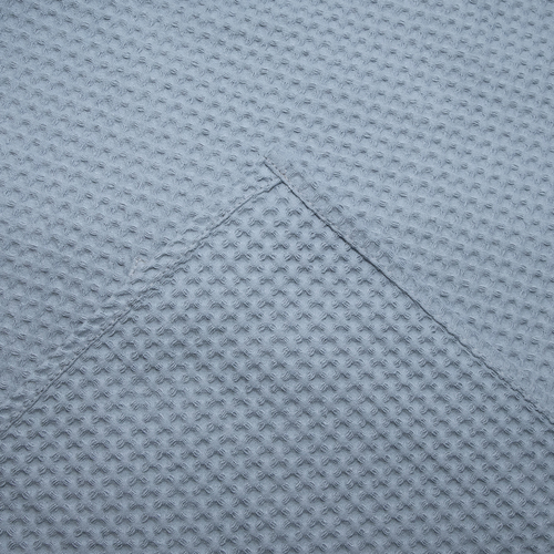 Вафельная накидка на резинке для бани и сауны Премиум мужская 60 см цвет 952 серый фото 2