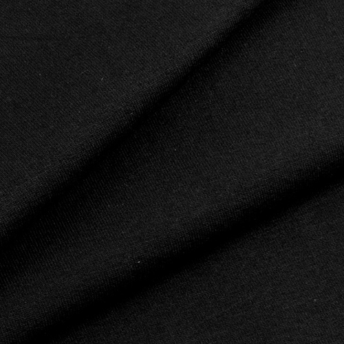 Ткань на отрез футер петля с лайкрой Черный фото 1