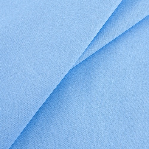 Мерный лоскут бязь гладкокрашеная ГОСТ 150 см цвет голубой 3.9 м фото 1