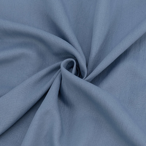 Мерный лоскут полиэстер с эффектом персика 220 см 16-4010 цвет серо-голубой 6,9 м фото 1