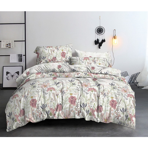 Постельное белье VT из полисатина 10690 2-х сп с евро простыней с наволочками 70/70 фото 1