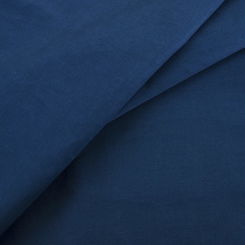 Ткань на отрез сатин гладкокрашеный 250 см 19-4026 цвет синий океан фото 3