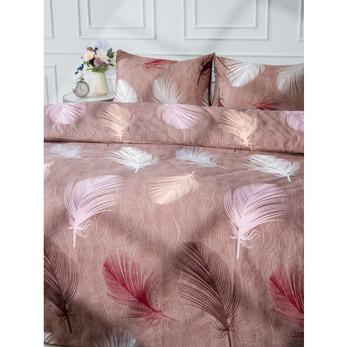 Постельное белье 4236 2-х сп с евро простыней с наволочками 50/70 фото 9