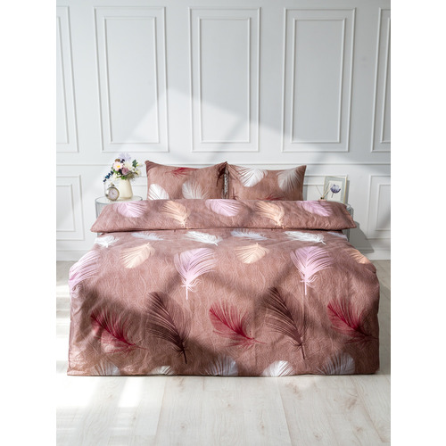 Постельное белье 4236 2-х сп с евро простыней с наволочками 50/70 фото 7