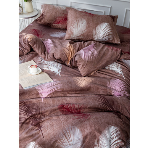 Постельное белье 4236 2-х сп с евро простыней с наволочками 50/70 фото 6