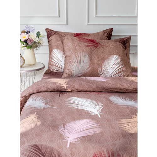 Постельное белье 4236 2-х сп с евро простыней с наволочками 50/70 фото 3