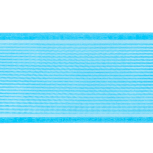 Лента для бантов ширина 80 мм цвет бирюзовый 1 метр фото 1