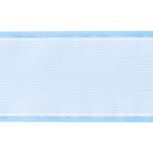 Лента для бантов ширина 80 мм цвет голубой 1 метр фото 1