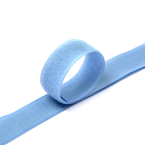 Лента-липучка 25 мм 1 м цвет голубой фото 1