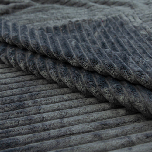 Ткань на отрез велсофт Orrizonte 300 гр/м2 200 см 006-ОT цвет серый фото 4