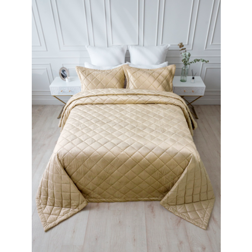 Покрывало VT велюр 260х240 + 2 нав 50х70 цвет 5018-3 фото 6