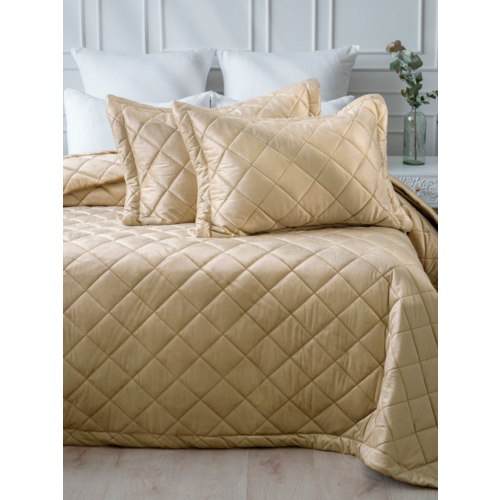 Покрывало VT велюр 260х240 + 2 нав 50х70 цвет 5018-3 фото 4